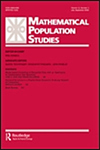 Mathematical Population Studies杂志封面